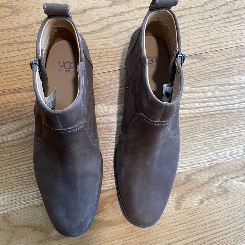UGG Women’s Suede Tan Aureo Ankle Boots - Picture 3 of 5